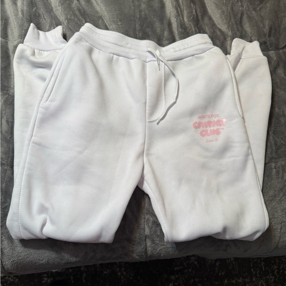 White Fox Jogger Sweatpants - Picture 1 of 2
